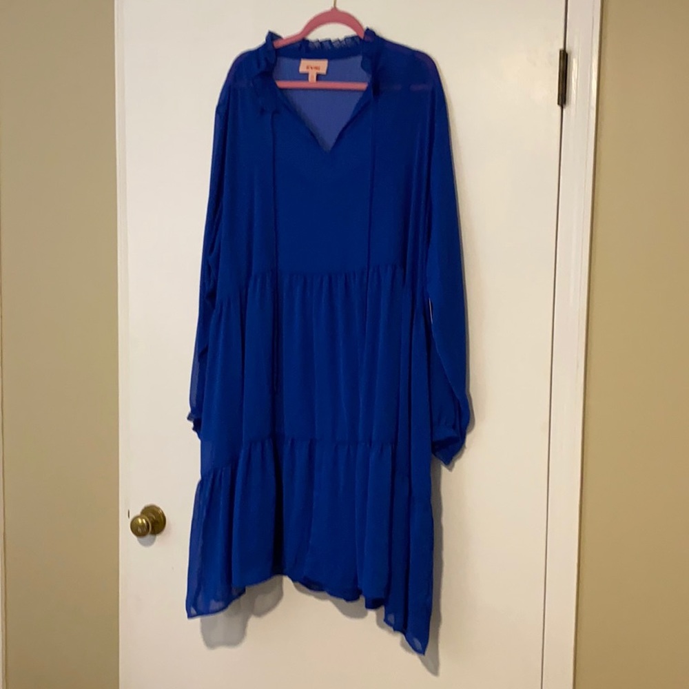 EVRI chiffon tiered dress